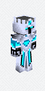 Frost Diamond Skin Minecraft постер