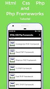 Html Css Php and Php Frameworks Tutorial スクリーンショット 6