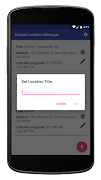 Simple Location Manager capture d'écran 1