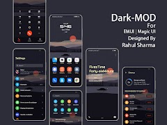 Dark-MOD EMUI | MAGIC UI THEME Poster