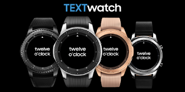 برنامه‌نما Text Watch Face عکس از صفحه
