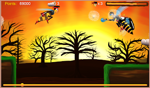 Justin the Bee: Ninja Runner screenshot 1