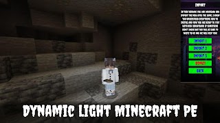 پوستر Dymanic Light Mod Minecraft PE
