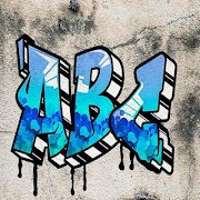 Grafiti-Alphabet Plakat