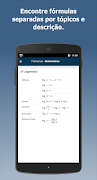 Fórmulas - Matemática screenshot 1