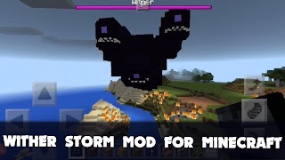 Wither Storm Mod for Minecraft โปสเตอร์