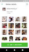 Stickers Macaco - WAStickerApp Ekran Görüntüsü 1