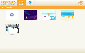 برنامه‌نما ScratchJr عکس از صفحه