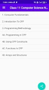 برنامه‌نما Class 11 Computer Science Note عکس از صفحه