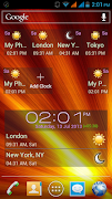 Digital World Clock Widget постер