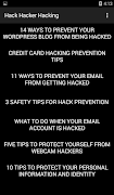 Hack Hacker Hacking screenshot 2