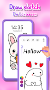 Lock Screen Drawing Wallpaper Screenshot 2