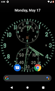 برنامه‌نما Aviation Clock Wallpaper عکس از صفحه