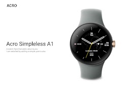 ACRO Simpleless A1 Watchface capture d'écran 1