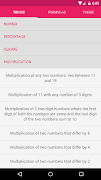 Math Tricks & Formulas capture d'écran 6