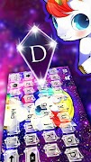 Galaxy Unicorn Tema de teclado captura de pantalla 1
