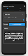 برنامه‌نما Character Generator عکس از صفحه