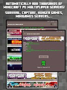 برنامه‌نما Servers for Minecraft PE عکس از صفحه