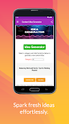 Idea Generator App تصوير الشاشة 1