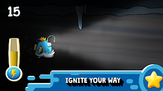 Flappy Anglerfish Ekran Görüntüsü 1