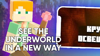 Caves Mod Torch Mod MCPE پوسٹر