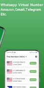 برنامه‌نما Virtual Phone Number Pro عکس از صفحه