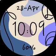 Simple Script Watch Face screenshot 7