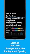 Teleprompter: Floating Notes captura de pantalla 4