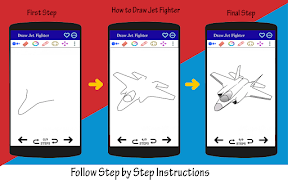 How to Draw Fighter Aircraft screenshot 1