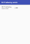 Simple WiFi tethering switch পোস্টার