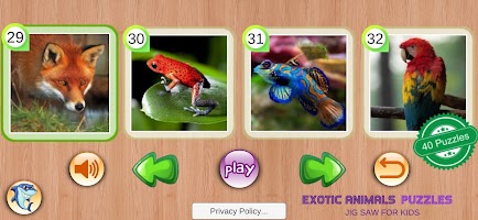 Exotic Animals Puzzles Toddler screenshot 3