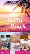 Sunsetbeach Keyboard Theme اسکرین شاٹ 3