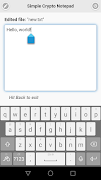 Crypto Notepad ảnh chụp màn hình 3