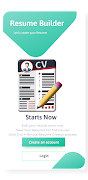 Resume Builder & CV Maker PDF اسکرین شاٹ 1