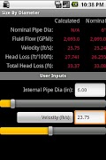 HVAC Pipe Sizer - Liquid screenshot 5