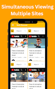 Multi View Browser Multi Tabs اسکرین شاٹ 1