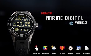 Marine Digital Watch Face screenshot 1