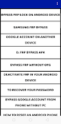 Guide for android FRP bypass โปสเตอร์