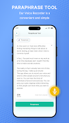 Paraphrasing Tool screenshot 1