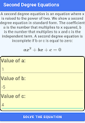 Quadratic Equations Solver الملصق