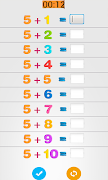 Addition Tables & Exercises تصوير الشاشة 1