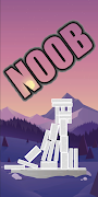 Shaky Tower. Relax builder 2D Affiche