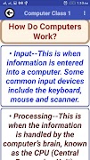 برنامه‌نما Computer Class 1 عکس از صفحه