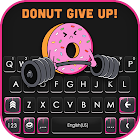 Cute Gym Donut Klavye Arkaplanı simgesi