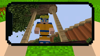 Ninja Naruto mod Minecraft PE پوسٹر