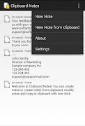 Clipboard Notes اسکرین شاٹ 1