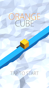 Orange Cube Poster