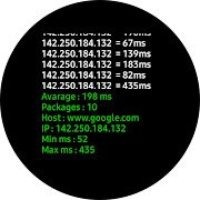 Naneping - Ping test tool स्क्रीनशॉट 1