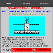 RECTANGULAR BASE ECCENTRICALLY LOADED - EUROCODE2 poster