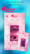 Girly Lock Screen captura de pantalla 4
